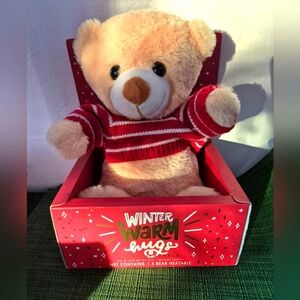 Winter Warm cozy bear hug, heatable or cooling comfort plush. NEW